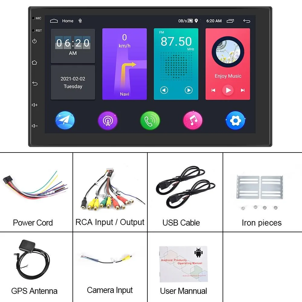 10 Inch Android Wifi Car Navigation Reversing Video Player - 2   32G