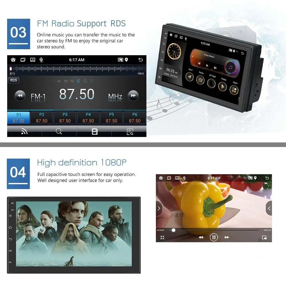 10 Inch Android Wifi Car Navigation Reversing Video Player - 2   32G