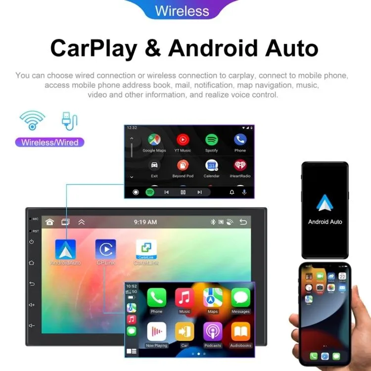 10.1 Inch Android 13.0 Carplay Navigation Monitor