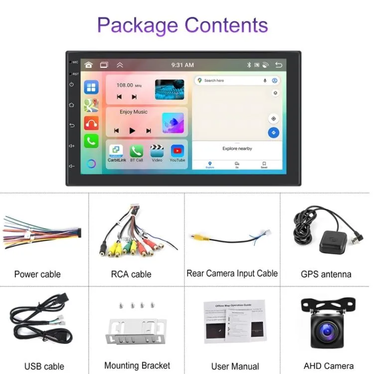 10.1 Inch Android 13.0 Carplay Navigation Monitor