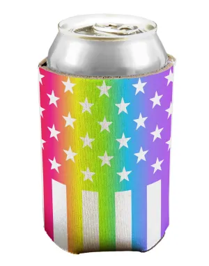 American Pride - Rainbow Stars and Stripes Can / Bottle Insulator Coolers All Over Print