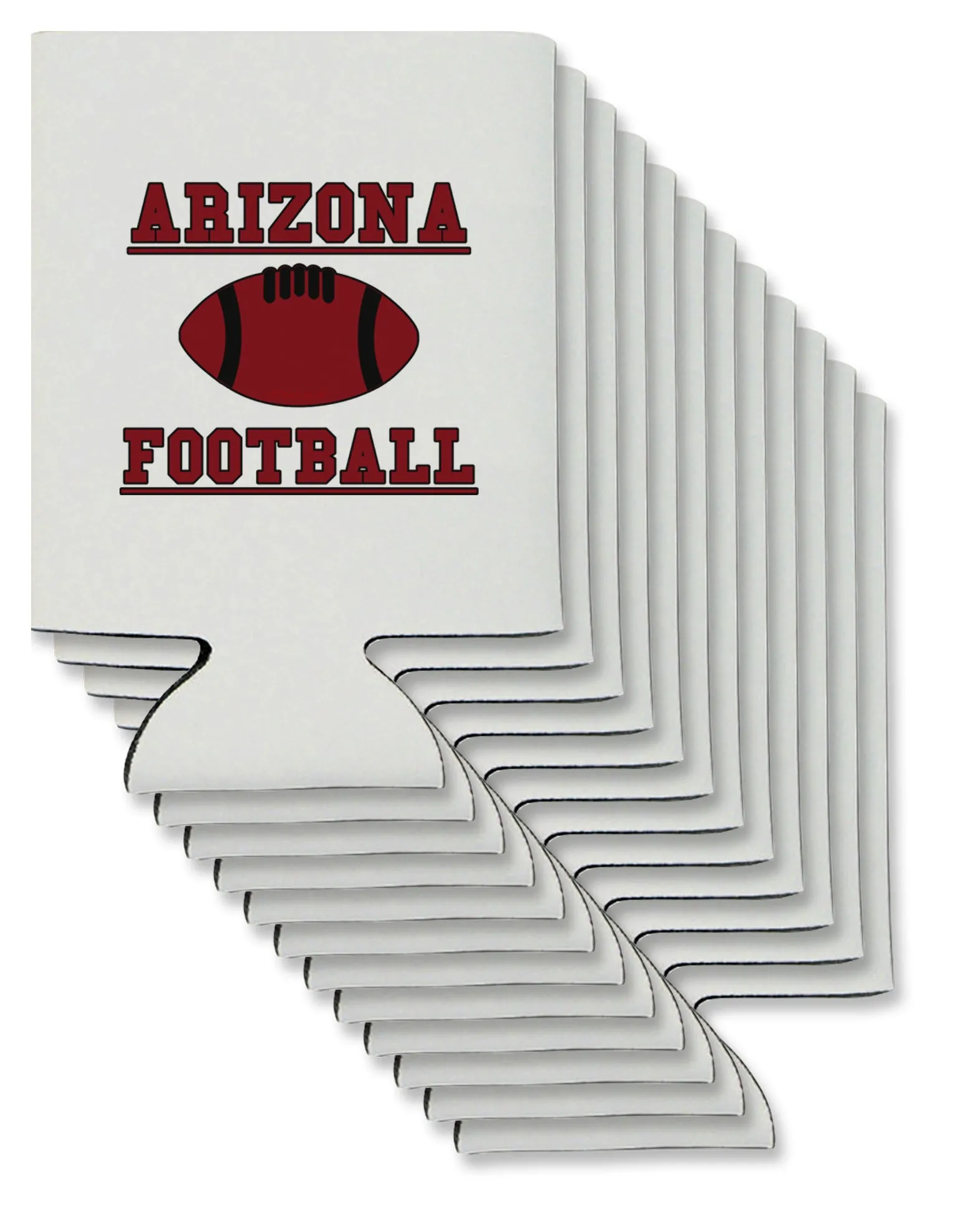 Arizona Football Can / Bottle Insulator Coolers by TooLoud