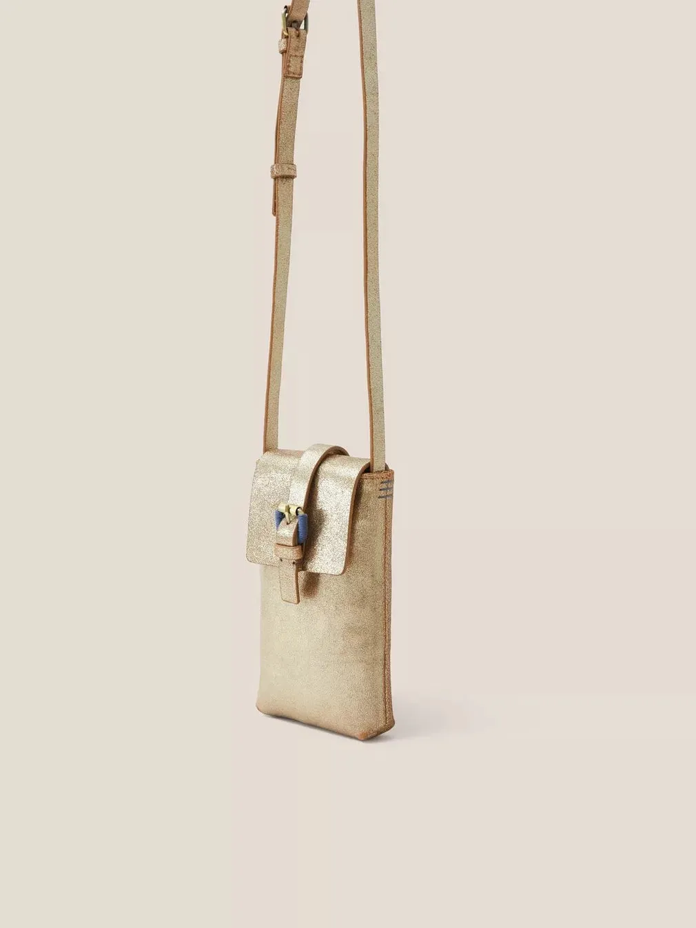 CLARA BUCKLE LEATHER PHONE BAG