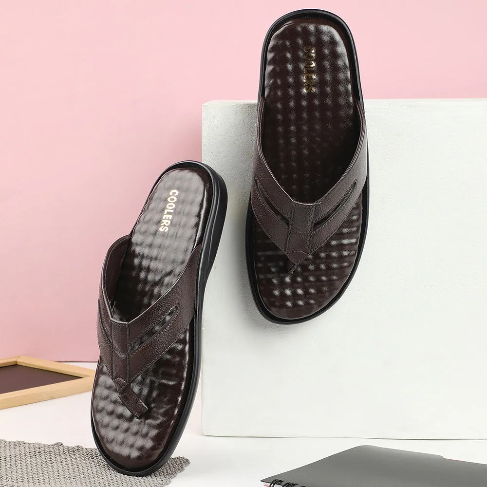 Coolers Brown Casual Slipper For Men HML-2E By Liberty