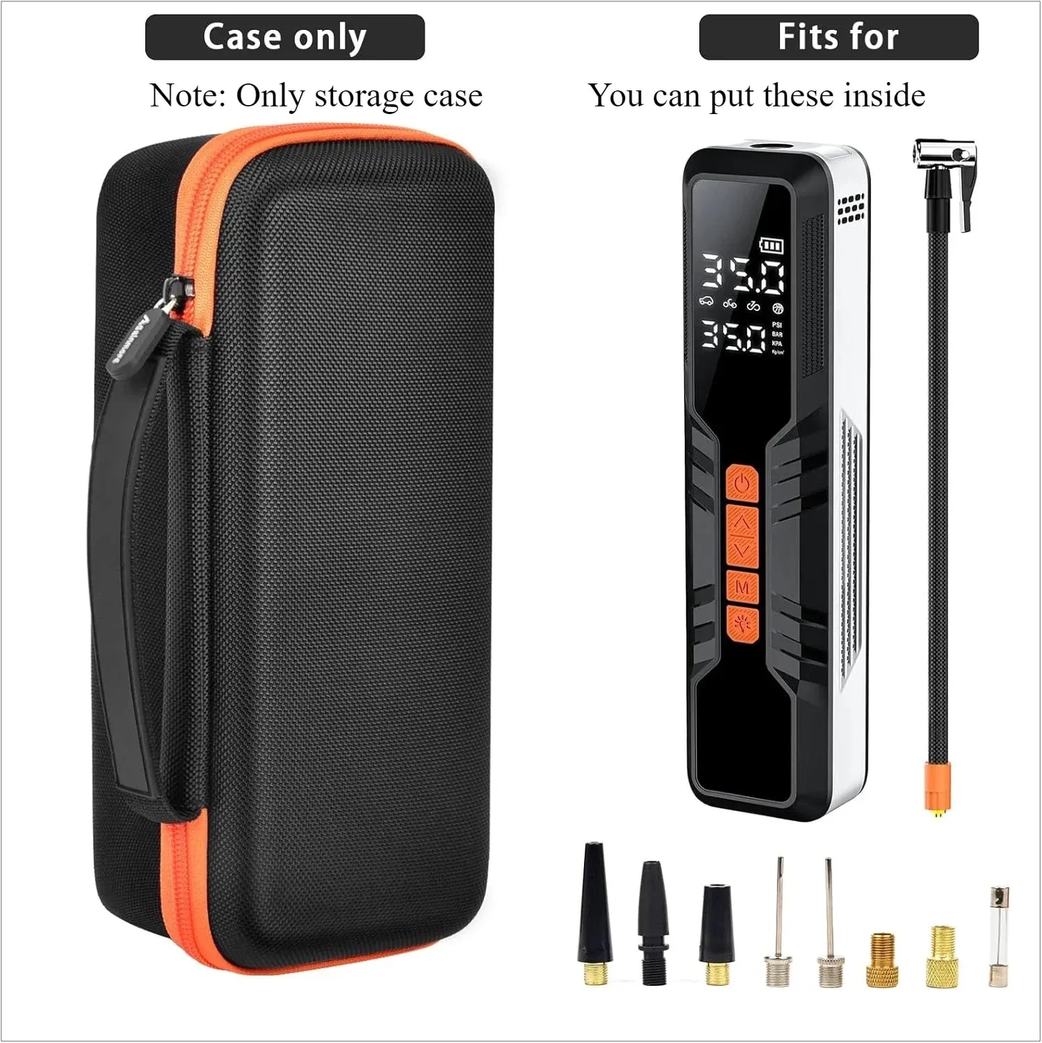 For Hajomel Tire Inflator 10000Mah Portable Air Compressor Travel Case / Storage Bag