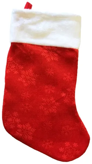 Hometown Holidays 28909 Christmas Stocking, Polyester, Red/White :EA: QUANTITY: 36