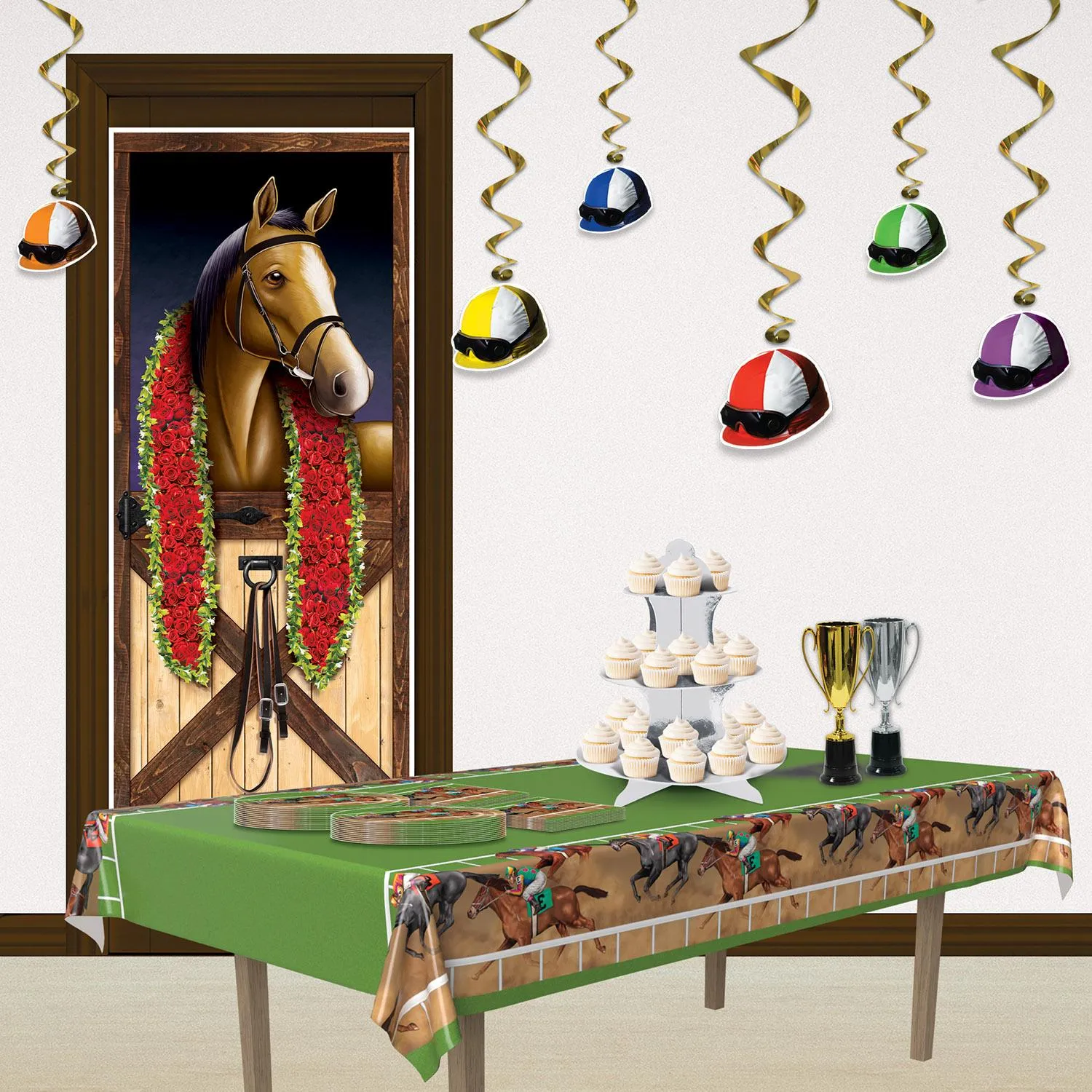 Horse Racing Party Tablecover