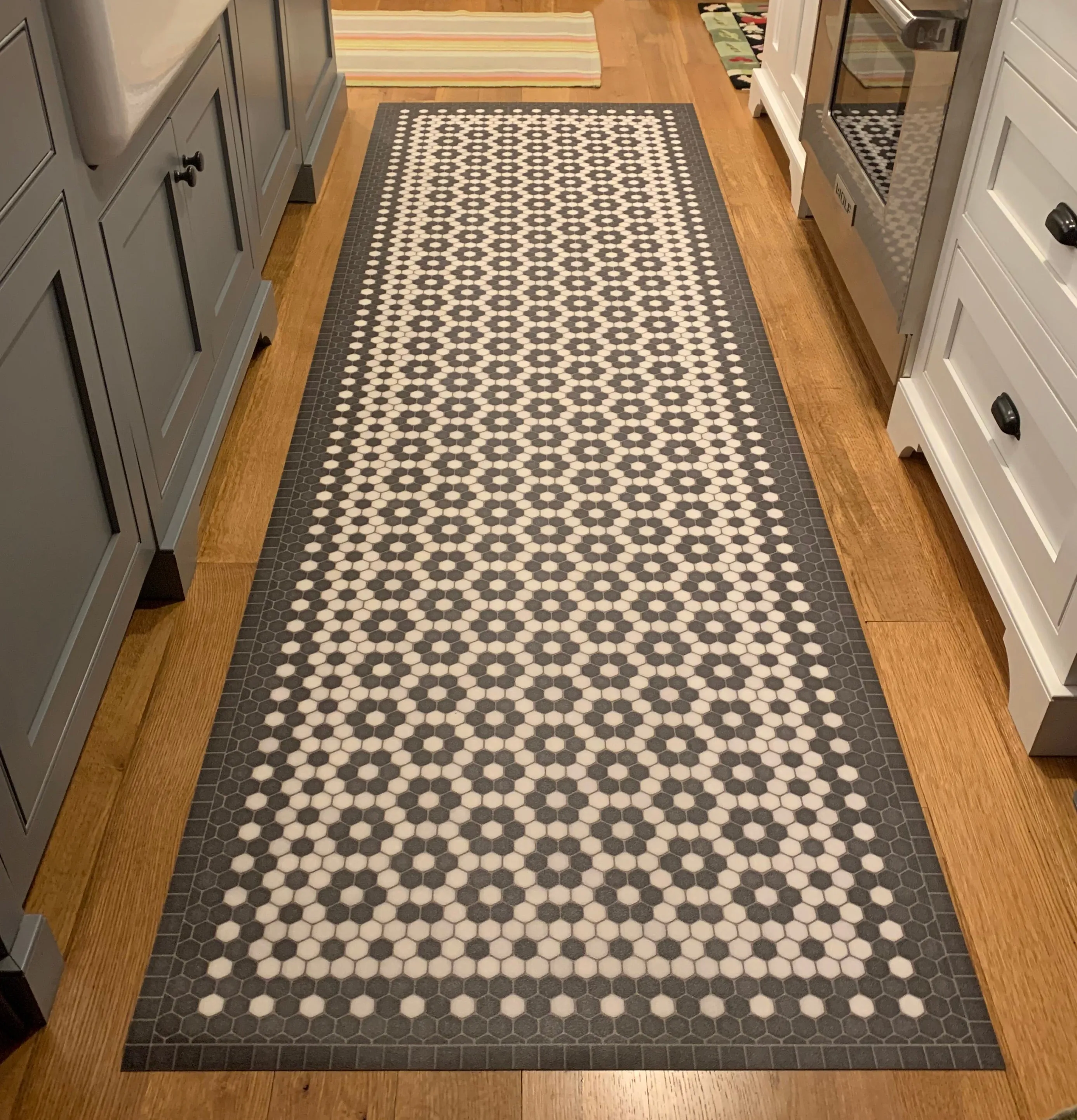 Mosaic Tile Vinyl Floorcloth