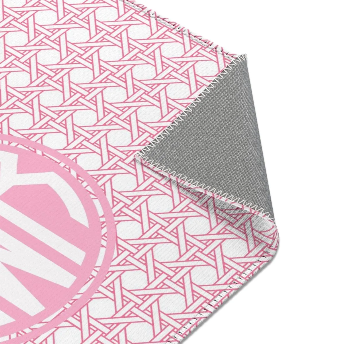 Preppy Summer Monogrammed Nursery Rug