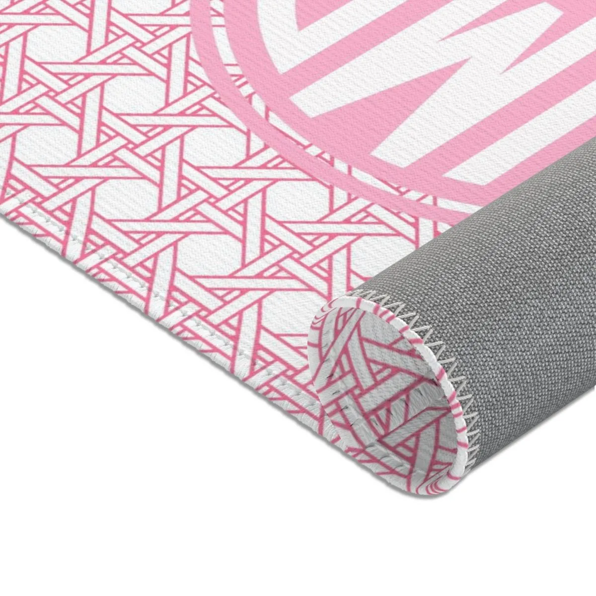 Preppy Summer Monogrammed Nursery Rug