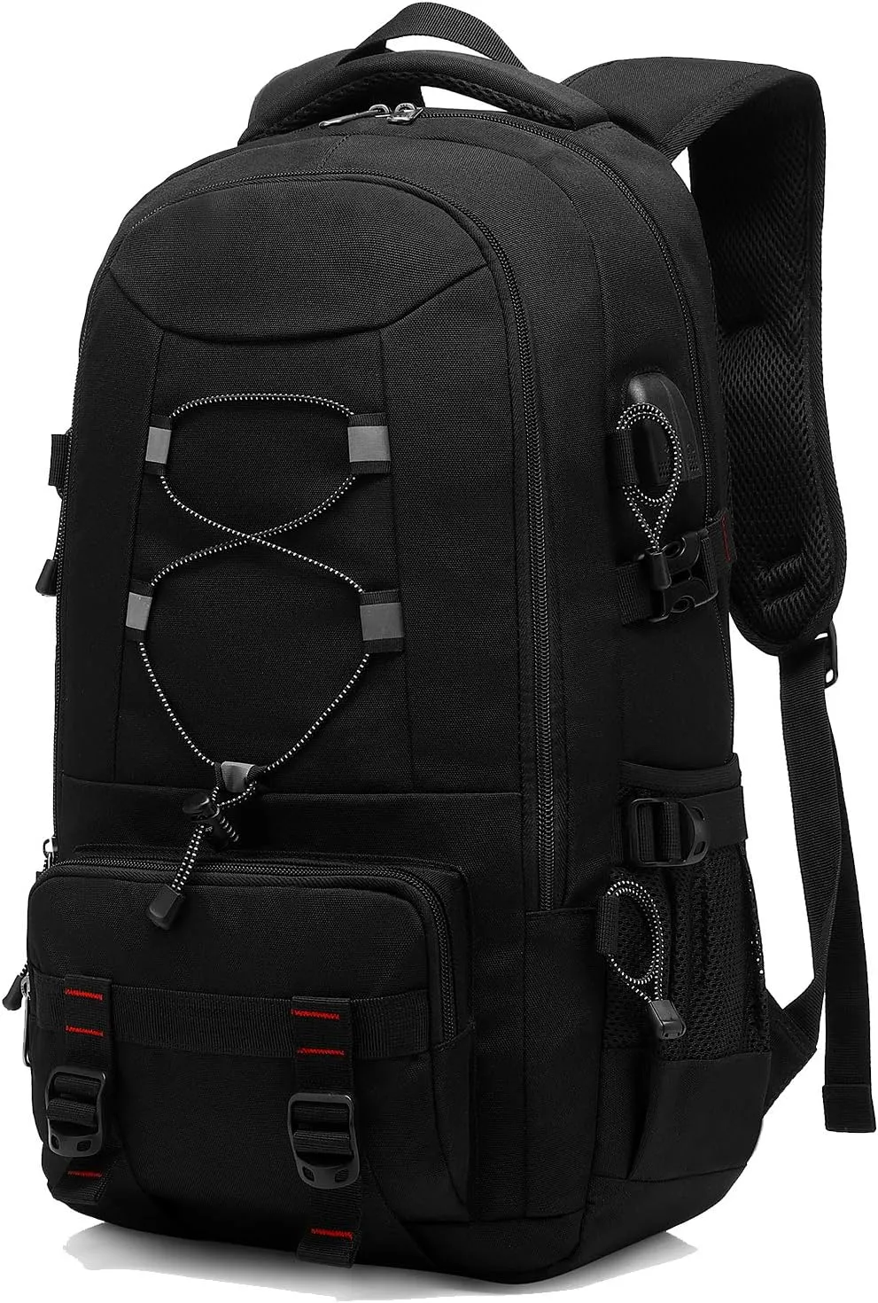 Sac  Dos Voyage 45L Impermable Grande Capacit pour Randonne - Noir | Fitnessterapy