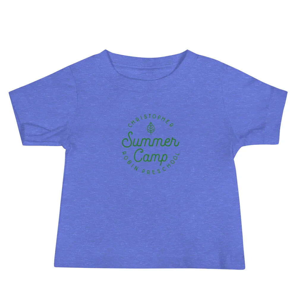 Summer Camp Baby Jersey Short Sleeve Tee, Green Logo
