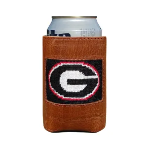 UGA Needlepoint Can Cooler