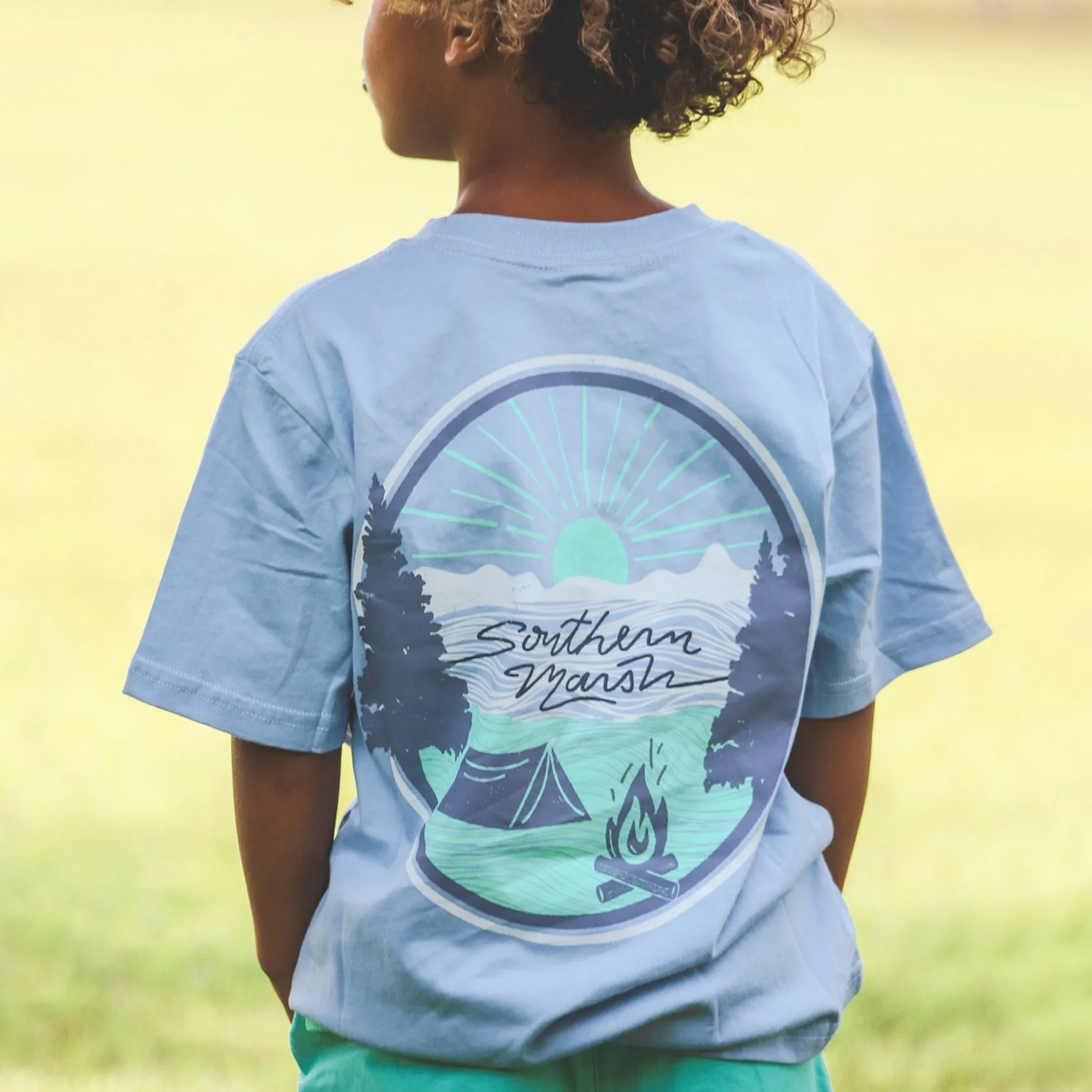 Youth Summer Camp Sunsets Tee